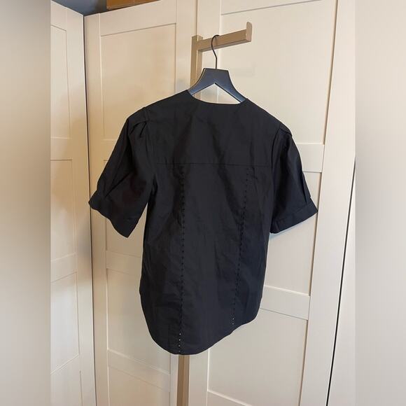 NWT Jenni Kayne NWT-Harper Blouse Black Size Extra Small - Picture 12 of 14